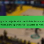 Códigos de canje de NBA Live Mobile: Recompensas por hitos, Bonos por logros, Paquetes de moneda