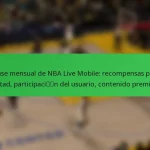 Pase mensual de NBA Live Mobile: recompensas por lealtad, participación del usuario, contenido premium