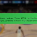 Premios de Eventos en Vivo de NBA Live Mobile: Hitos de logros, Contenido exclusivo, Paquetes adicionales